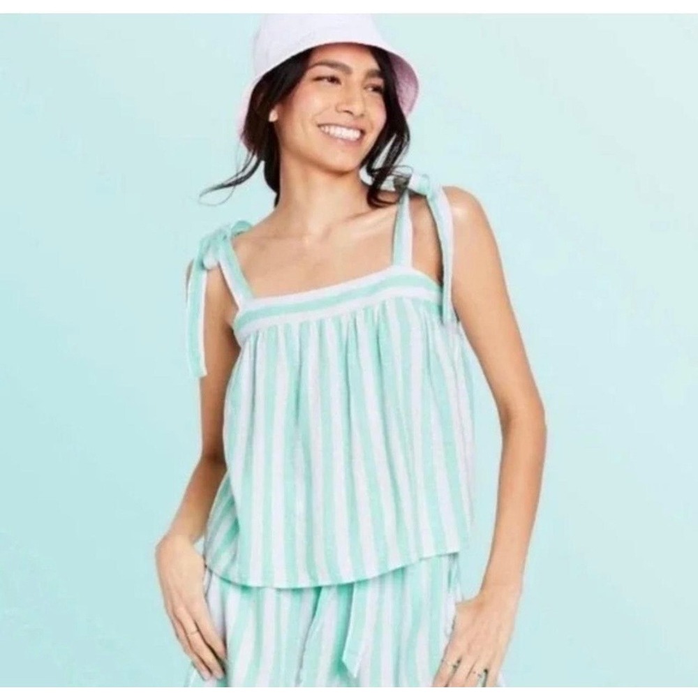 Stoney Clover X Target Women's Striped Tie Strap Tank Top Sz XS